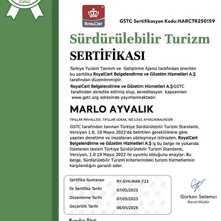 Marlo 12 Adult Only ホテル Ayvalı